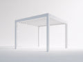 Pavillon aus Aluminium 300 x 300 x 250 cm - Weiß - modernes Lamellendach für Terrasse und Garten