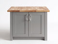 Sideboards Holzwerkstoff 100x45x86 cm - Grau Naturfarben - modern mit 2 Türen